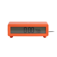 Budík Berlín LCD s nabíjačkou Karlsson KA6156OR, oranžová